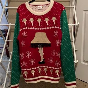 A Christmas Story Leg Lamp Sweater Size Men’s M